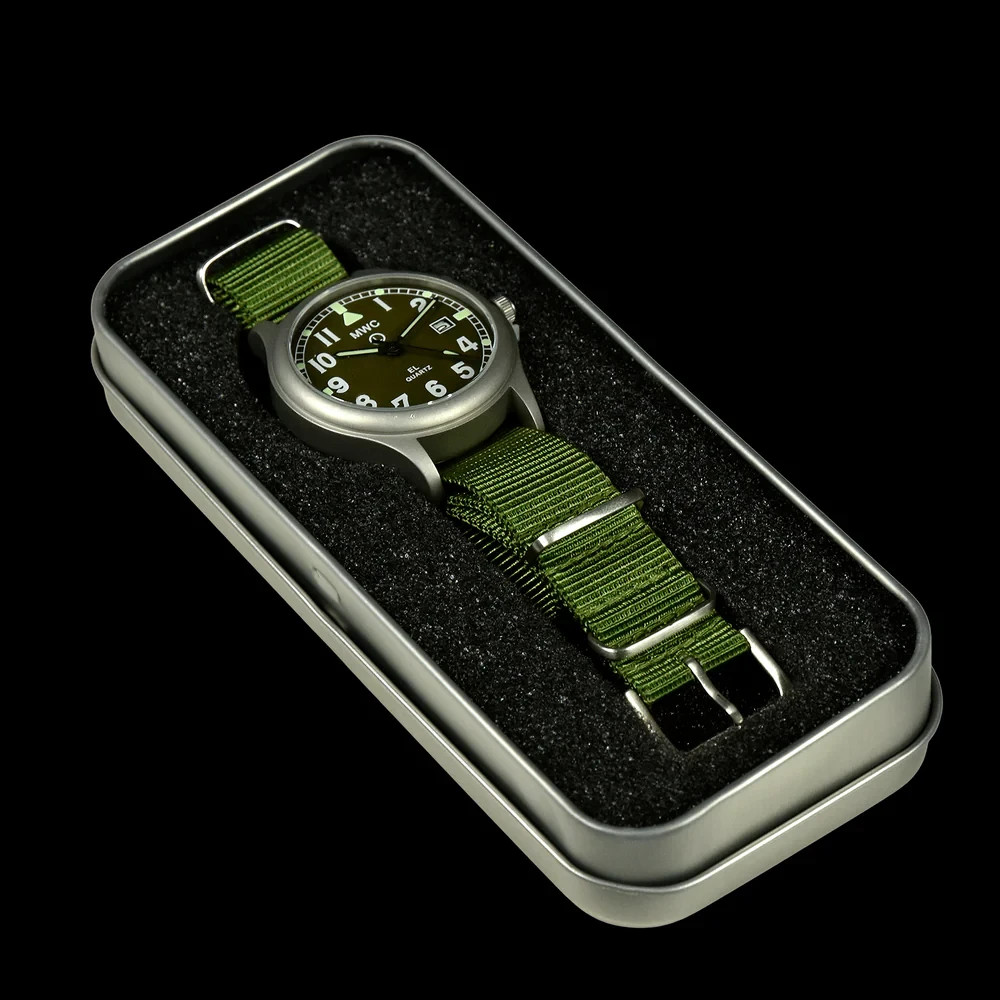 MWC G10EL Military Watch 50m with Olive Drab Electroluminescent Backlit Dial