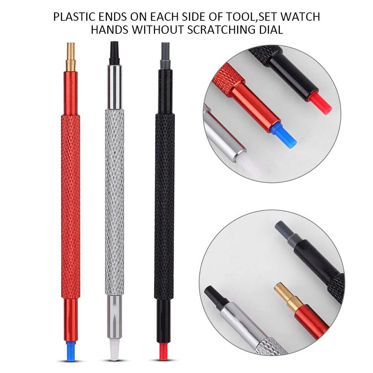 3PCS Watch Hand Pressers Watch Hand Pusher Fitting Set Watchmakers Repair Tools