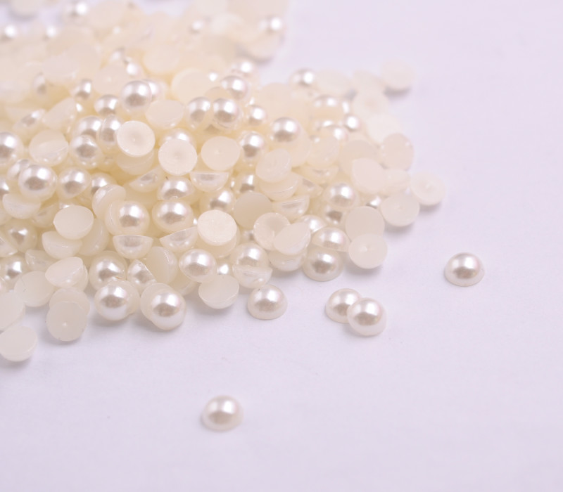 Half Pearl Round Bead Flat Back Scrapbook suitable for craft Flat Back 2-8mm DIY