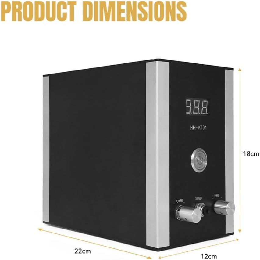 Air-Free Pneumatic Engraving Machine with Built-In Compressor for Jewelry