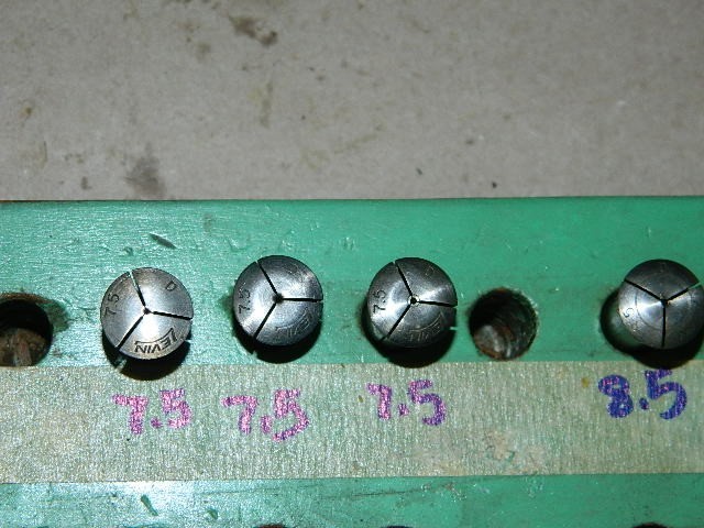 LEVIN 10MM Lathe D Collets 2.5 3.5 4.5 7.5 8.5 SELECT 1 – PER LOT in DETAILS