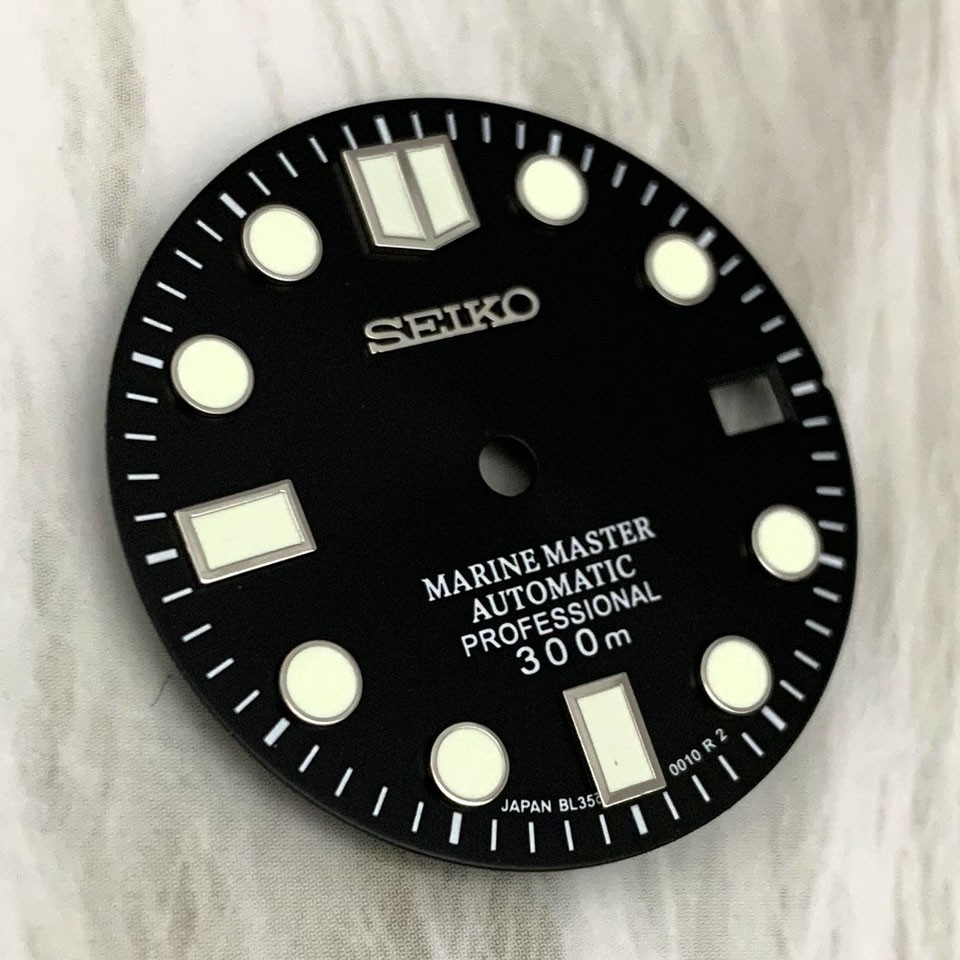 28.5mm Watch Dial Green Luminous Date Fit NH35 NH36 NH38 Movement