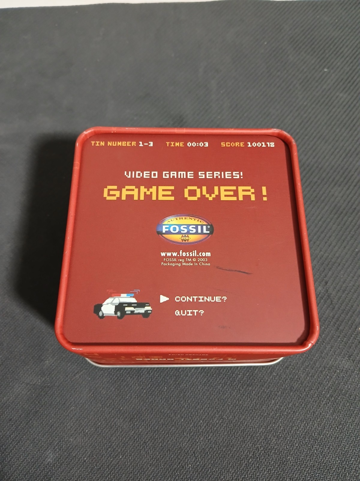​Vintage Fossil “City Patrol” Video Game Series Watch – 2003 Limited Edition Tin