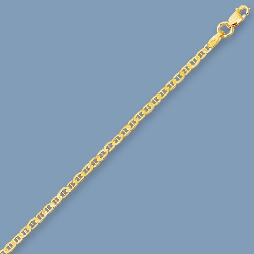 3.2mm Solid Mariner Anchor Chain Anklet Ankle Bracelet Real 14K Yellow Gold