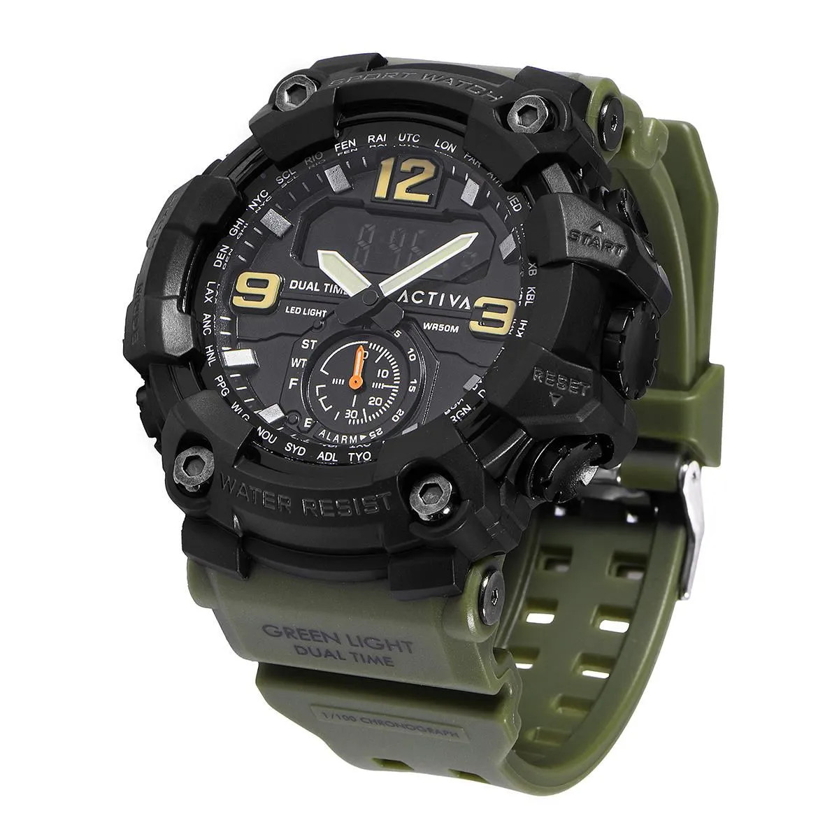 Activa X Invicta BlackOps Digital Men’s Watch – 56mm, Black (ACW1637-002)