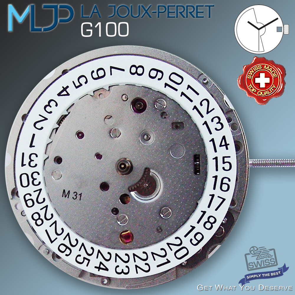 MOVEMENT AUTOMATIC LA JOUX-PERRET G100, ETA 2824-2 COMPATIBLE, SWISS MADE