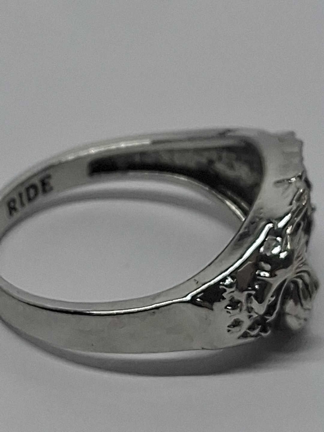Freedom’s Ride” Men’s Biker Ring – Stainless Steel, Black Onyx, Eagle & Chopper