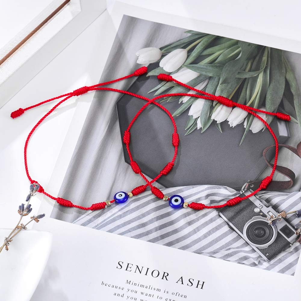 Tarsus 7 Knots Red String Bracelet Evil Eye Bracelets for Women Men
