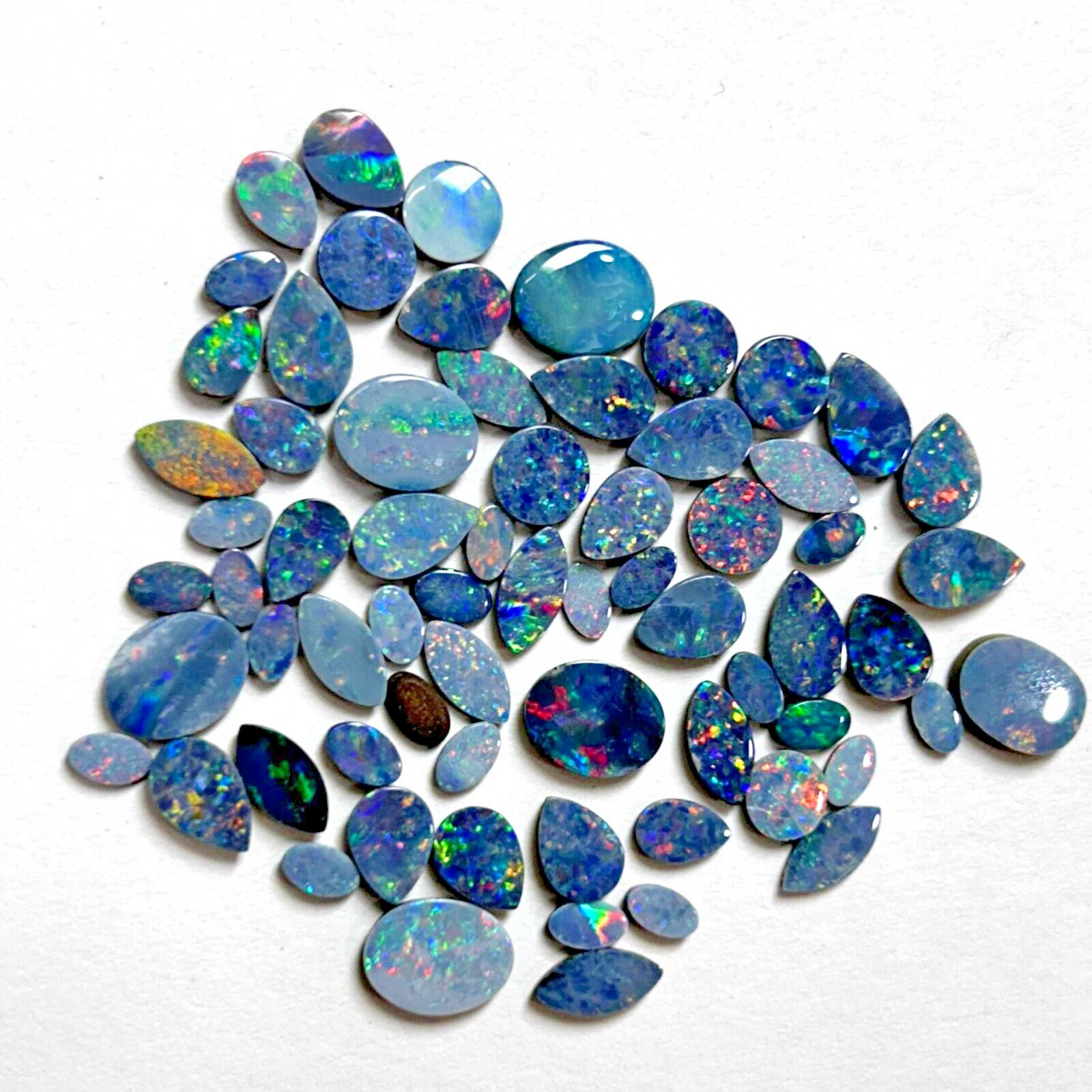 Natural Boulder Opal Mix Shape Loose Gemstone Lot 5-8 Pcs 3-10 MM 5 CT