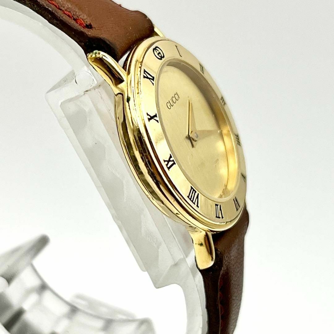 GUCCI 3000.2.L Gold Plated Wristwatch Quartz