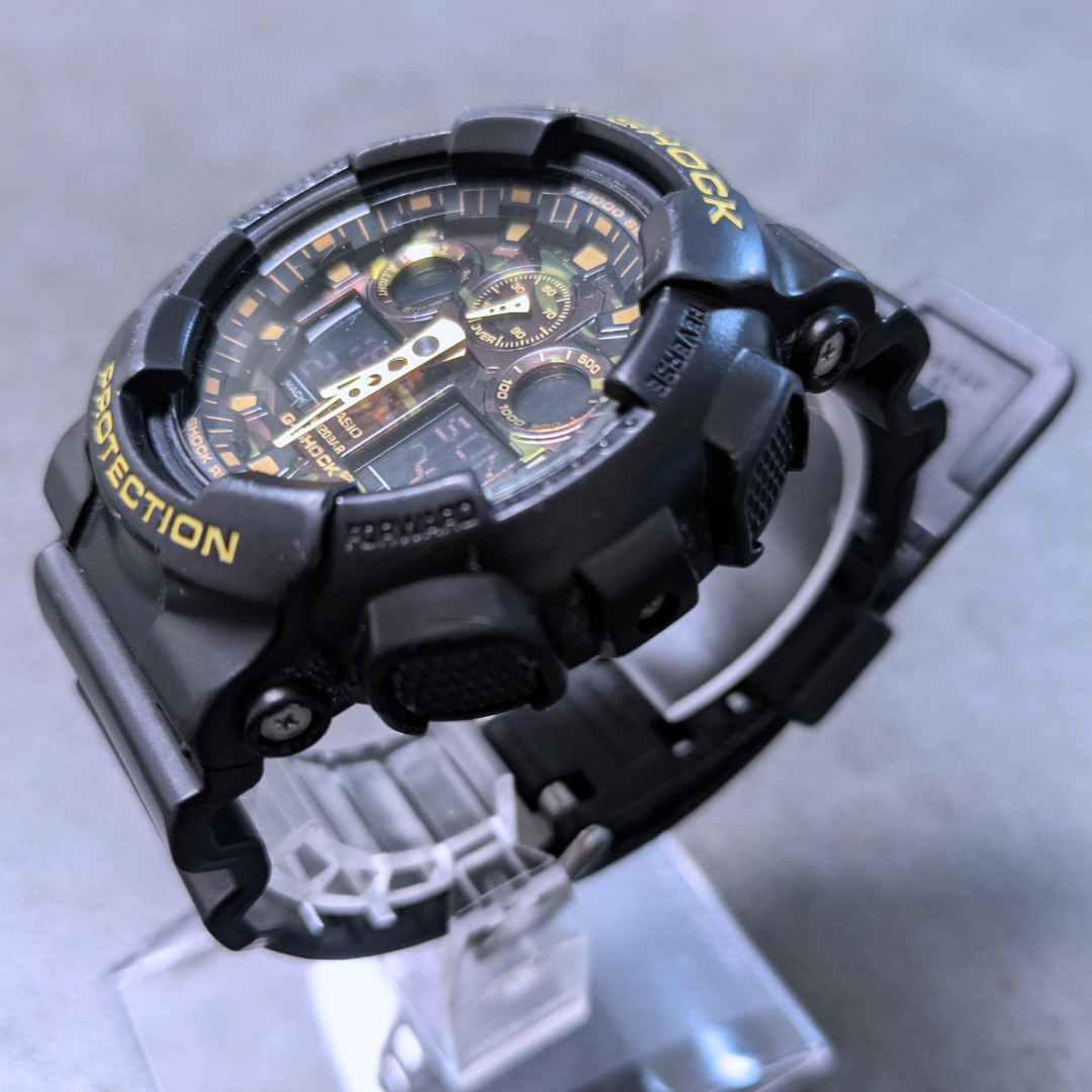 Casio G-SHOCK GA-100CF-1A9JF Men’s Watch Black Camouflage Working Battery Includ