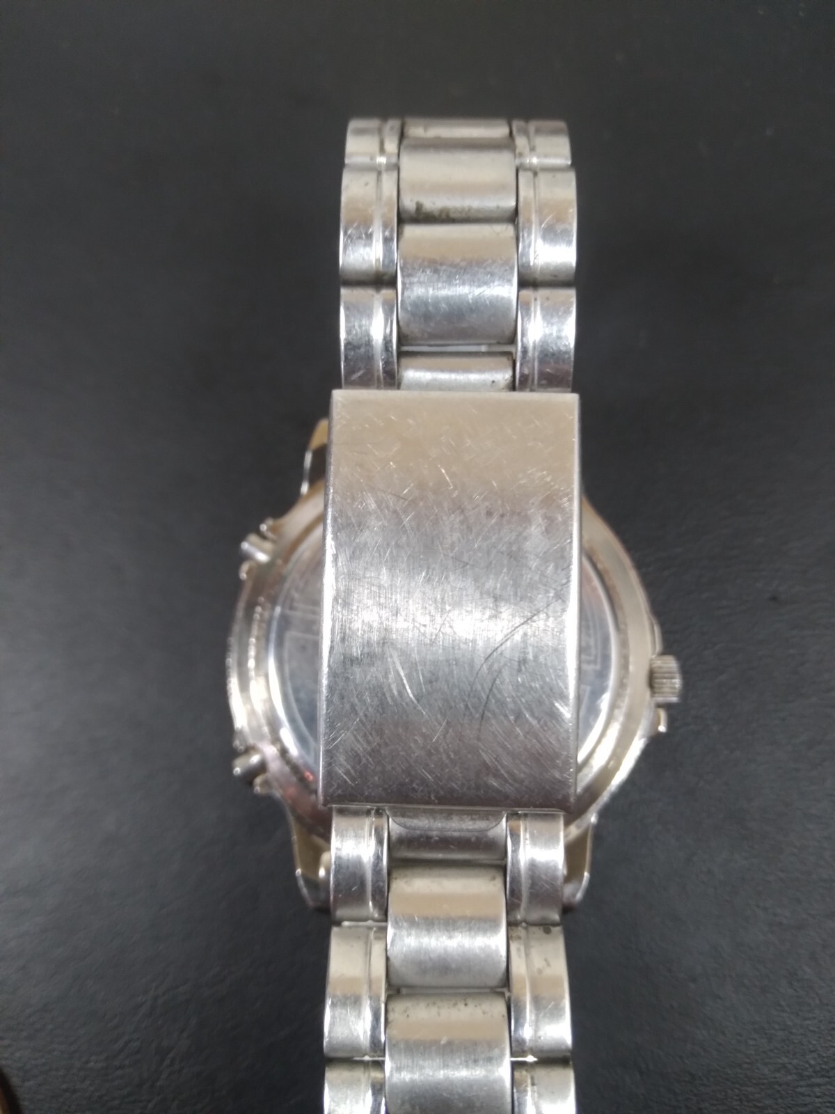 Yema Paris Digital Analog YE 322 Round Stainless Steel Watch