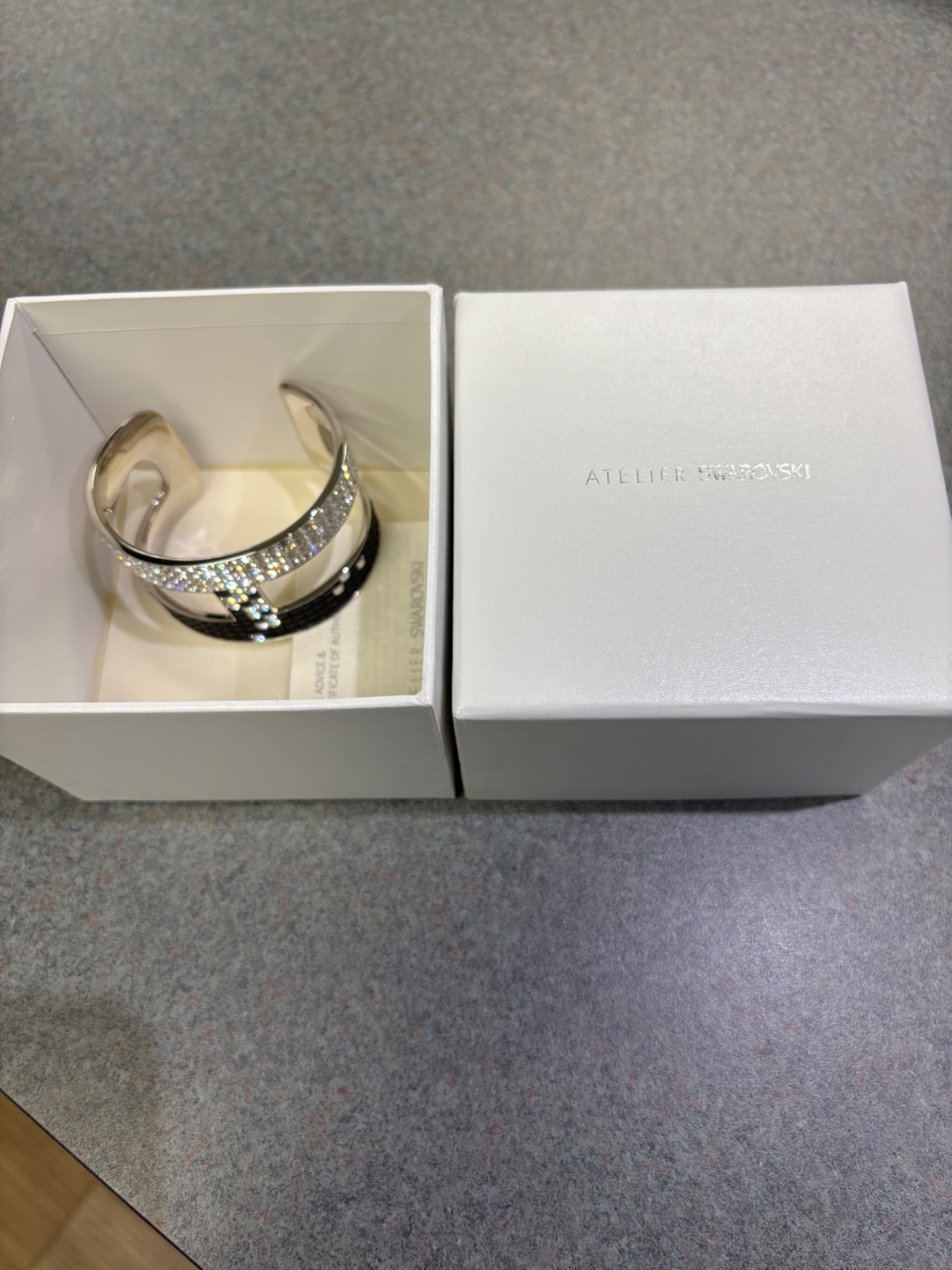 Swarovski Atelier Viktor And Rolf Frozen Crystals Cuff Bracelet