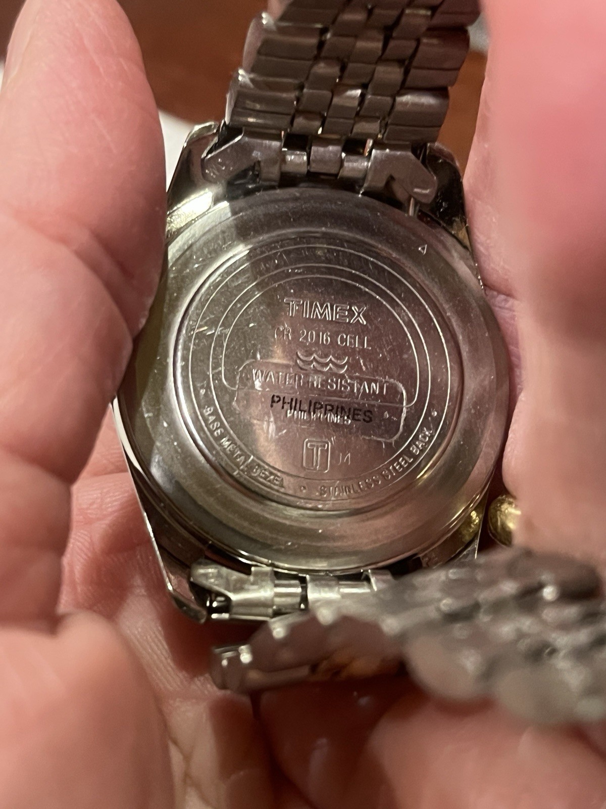 Timex Indiglo Day Date Gold Tone Fluted Bezel Walmart 10 Years Associate Watch