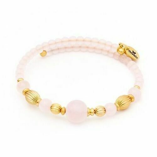 Chrysalis Gold Plated Summer Pink Wrap Bangle Bracelet – CRBW0006GPPIGL