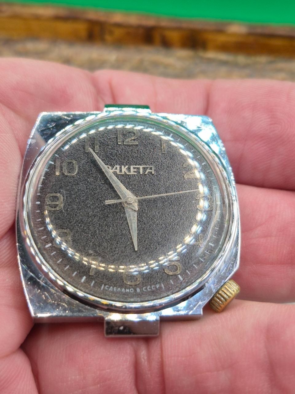 Vintage Soviet mechanical wristwatch RAKETA 2609 HА.