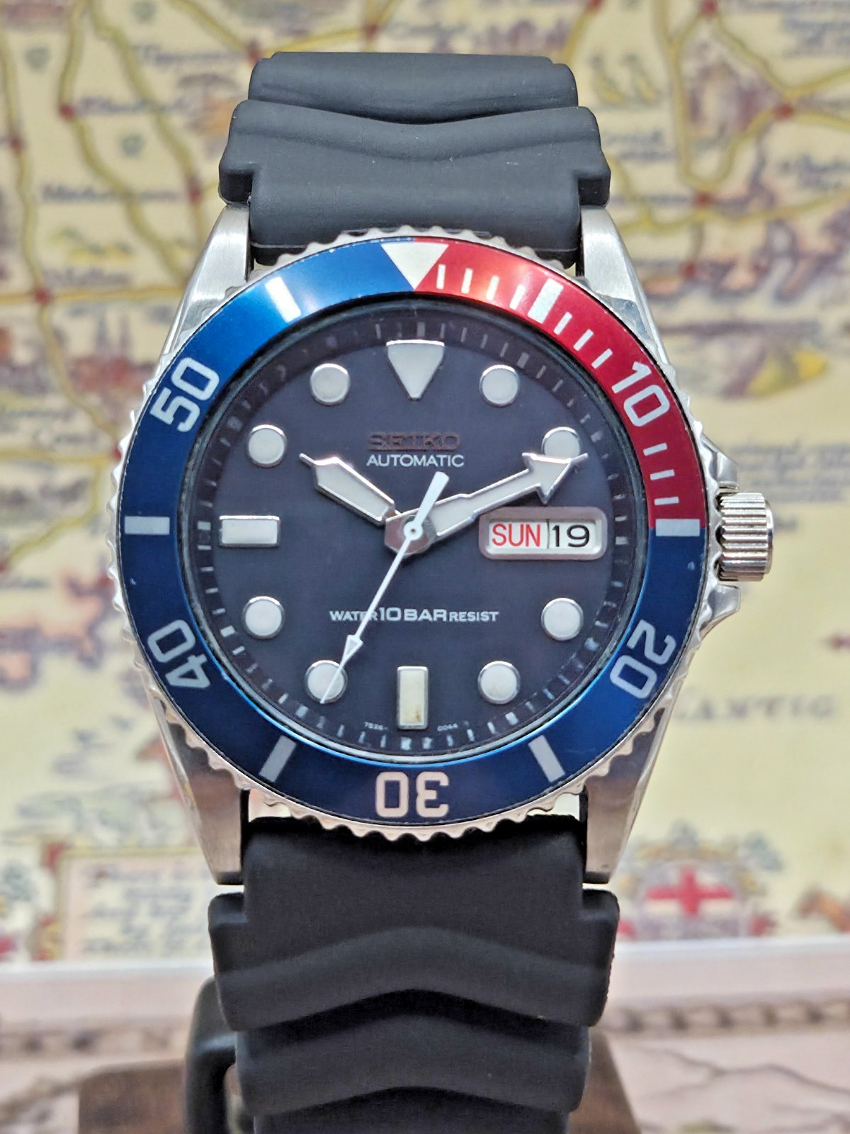 Seiko Mens Automatic Watch SKX033 Scuba Diver 100m 7S26-0040 c.November 1997 BOX