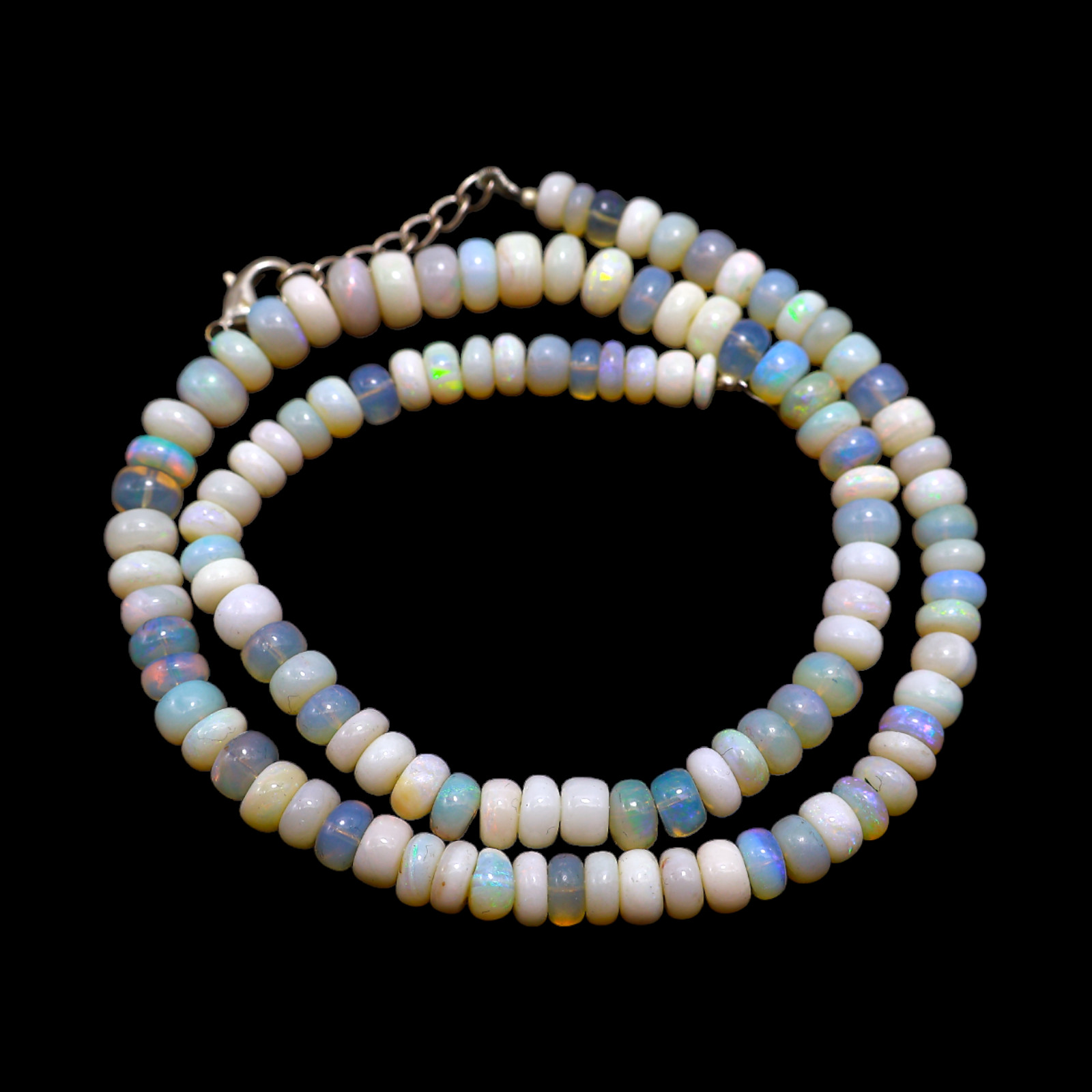 Rondelle Smooth 5X8 MM Fire Opal Beaded Not Applicable Mother Necklace Jewelry