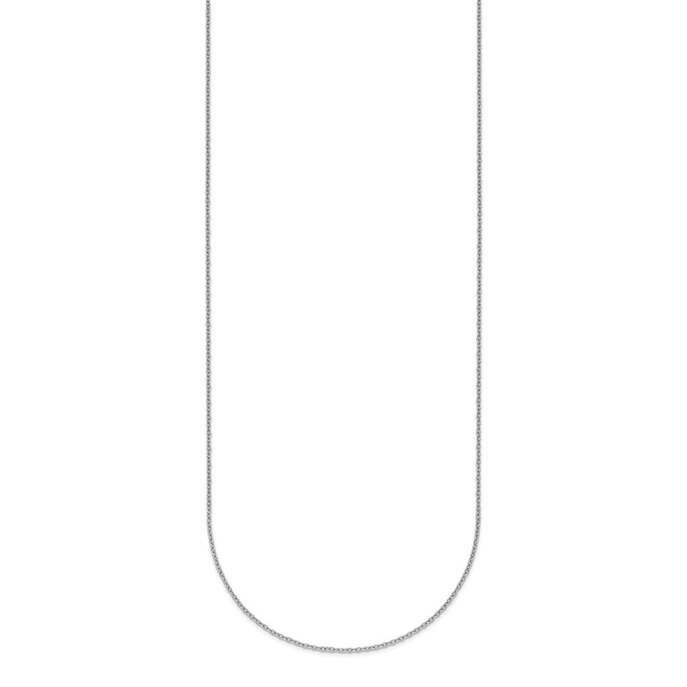 Platinum Solid 1.1mm Cable 16 inch Chain Necklace 2.19gram Gift for Mother