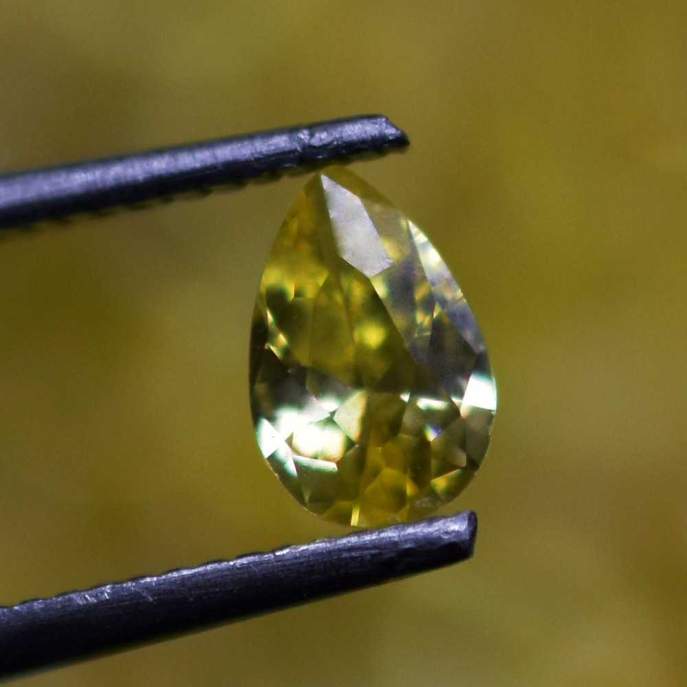Certified Natural Yellow Sapphire Pear Cut 7×5 mm 12.00 Ct Gemstone For Gift