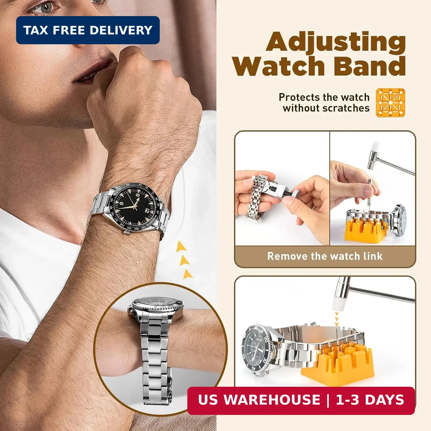 Eventronic Watch Repair Kit, Watch Link Removal Kit, Watch Battery Replacement T