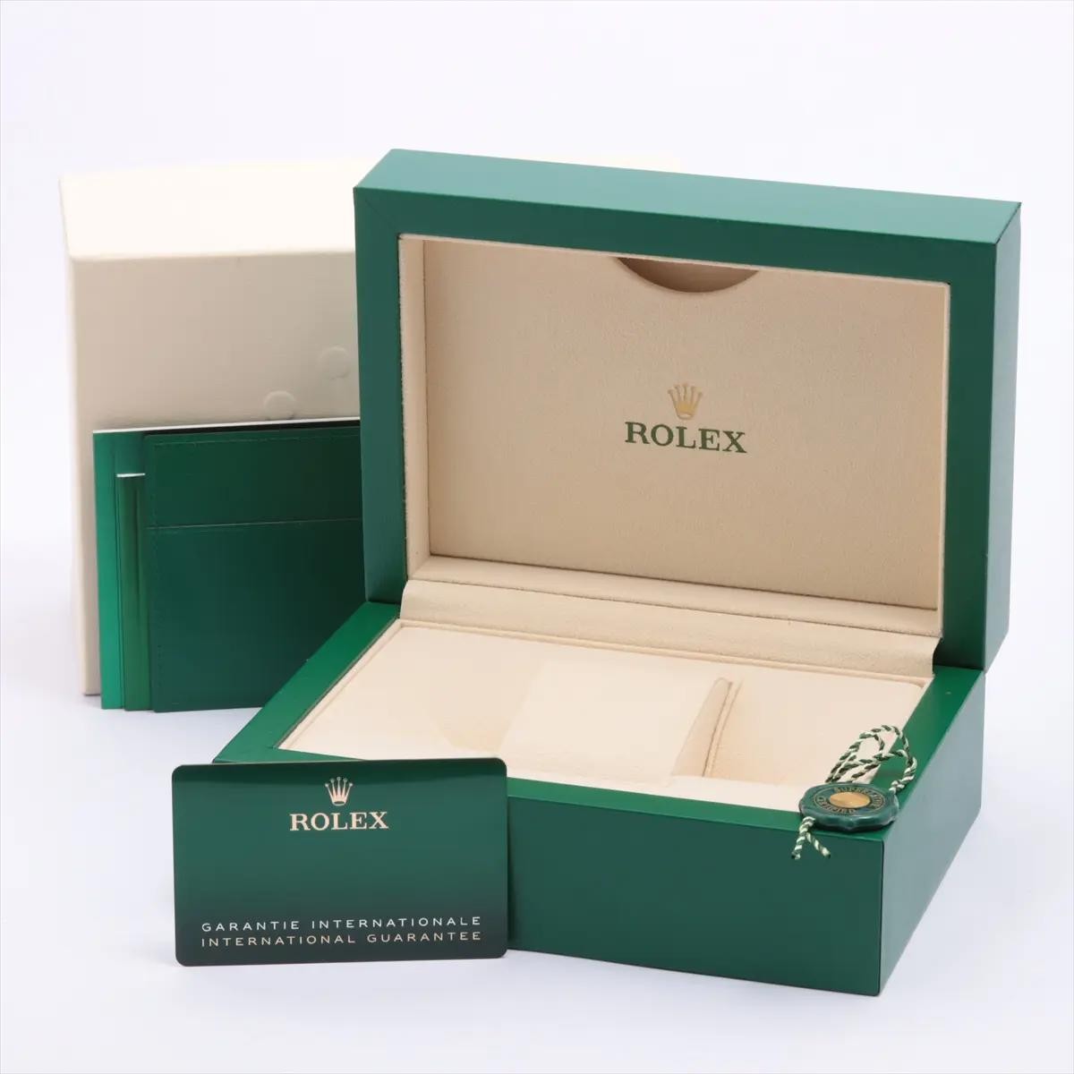 Rolex Datejust 36mm 126234 Silver Dial 18K Fluted Jubilee Steel Watch Box Papers