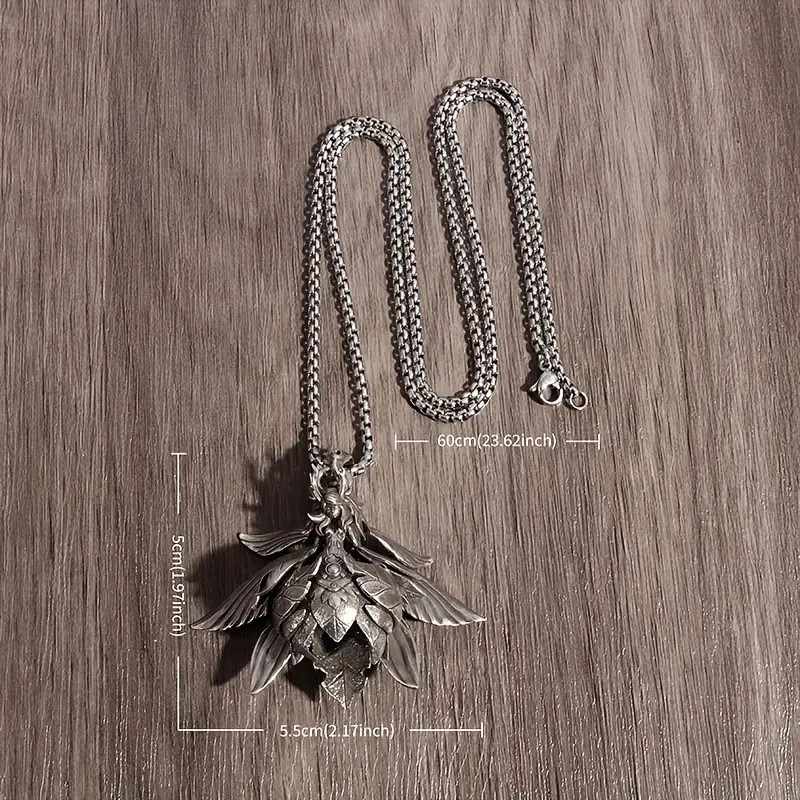 Flower Fairy Jewelry Vintage Silvery Sexy Fairy Tale Angel Pendant Necklace
