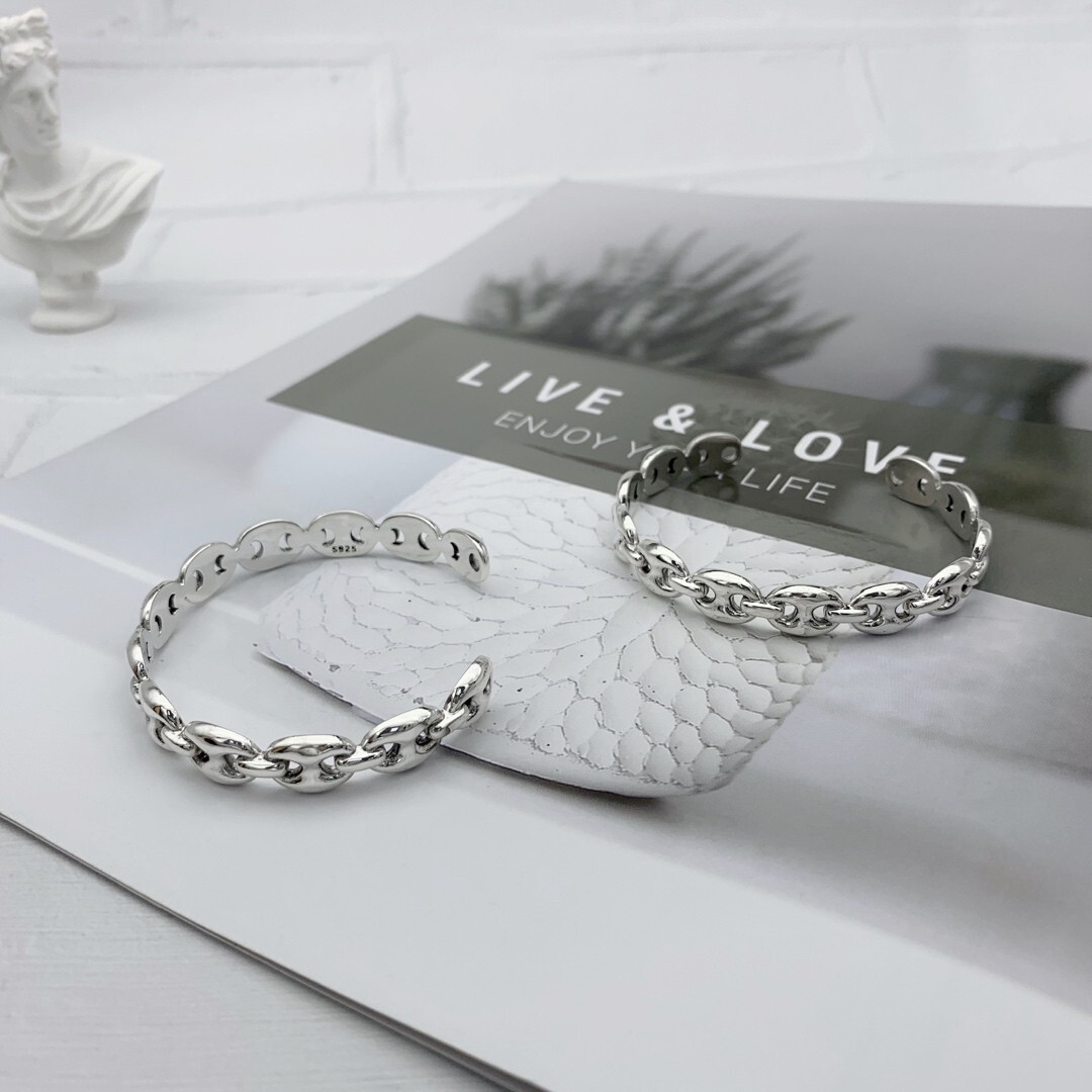 A25 Navy Style Bracelet Sterling Silver 925