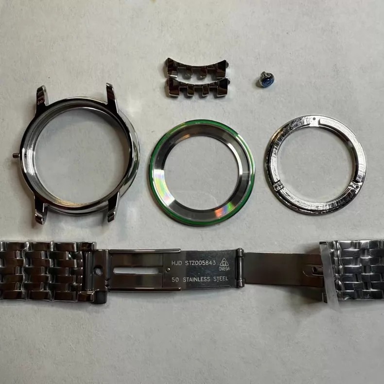 For DIY39.5mm Watch Steel Case kit For 2627 2202 Movement