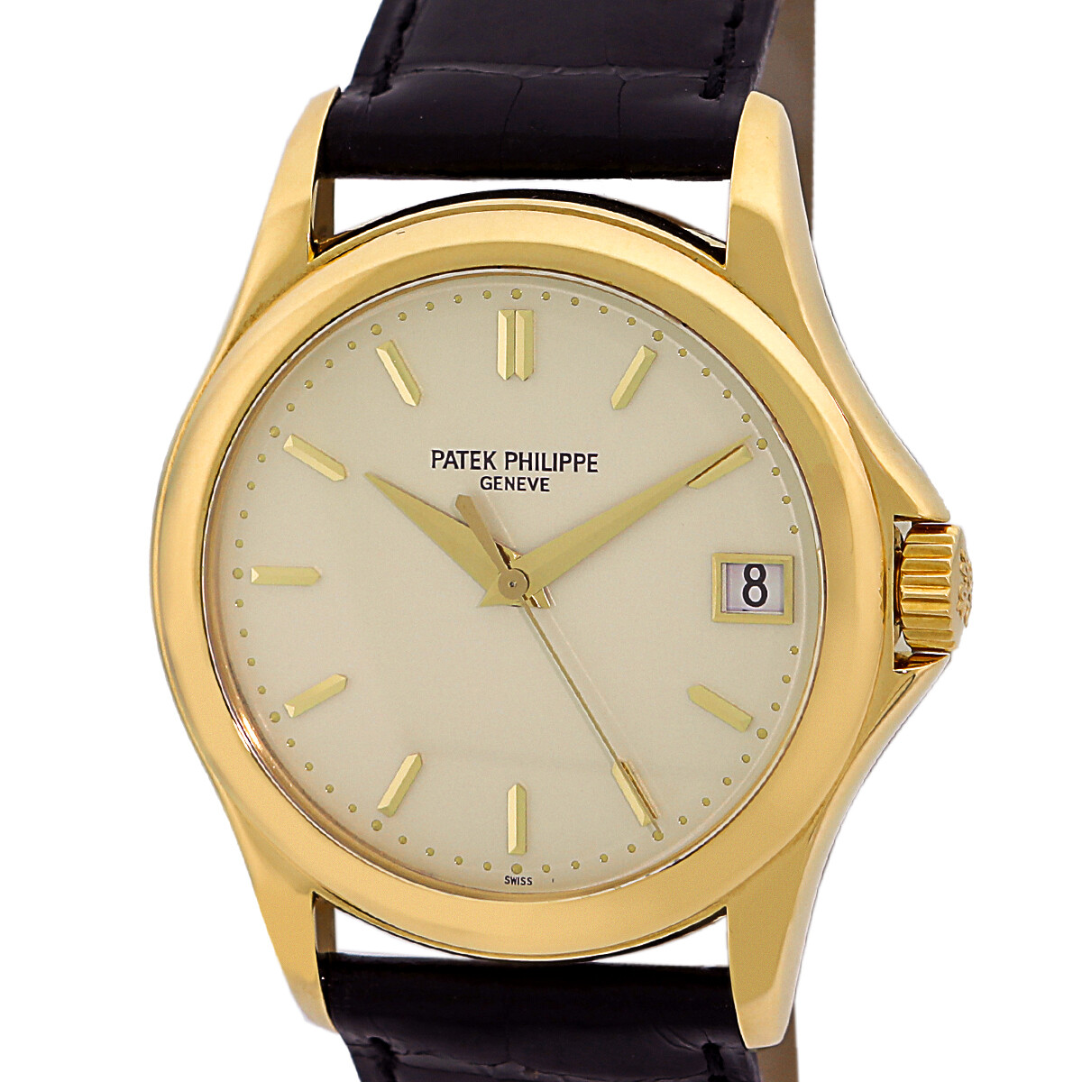 PATEK PHILIPPE 18K Yellow Gold 37mm Calatrava 5127J Box Warranty MINTY