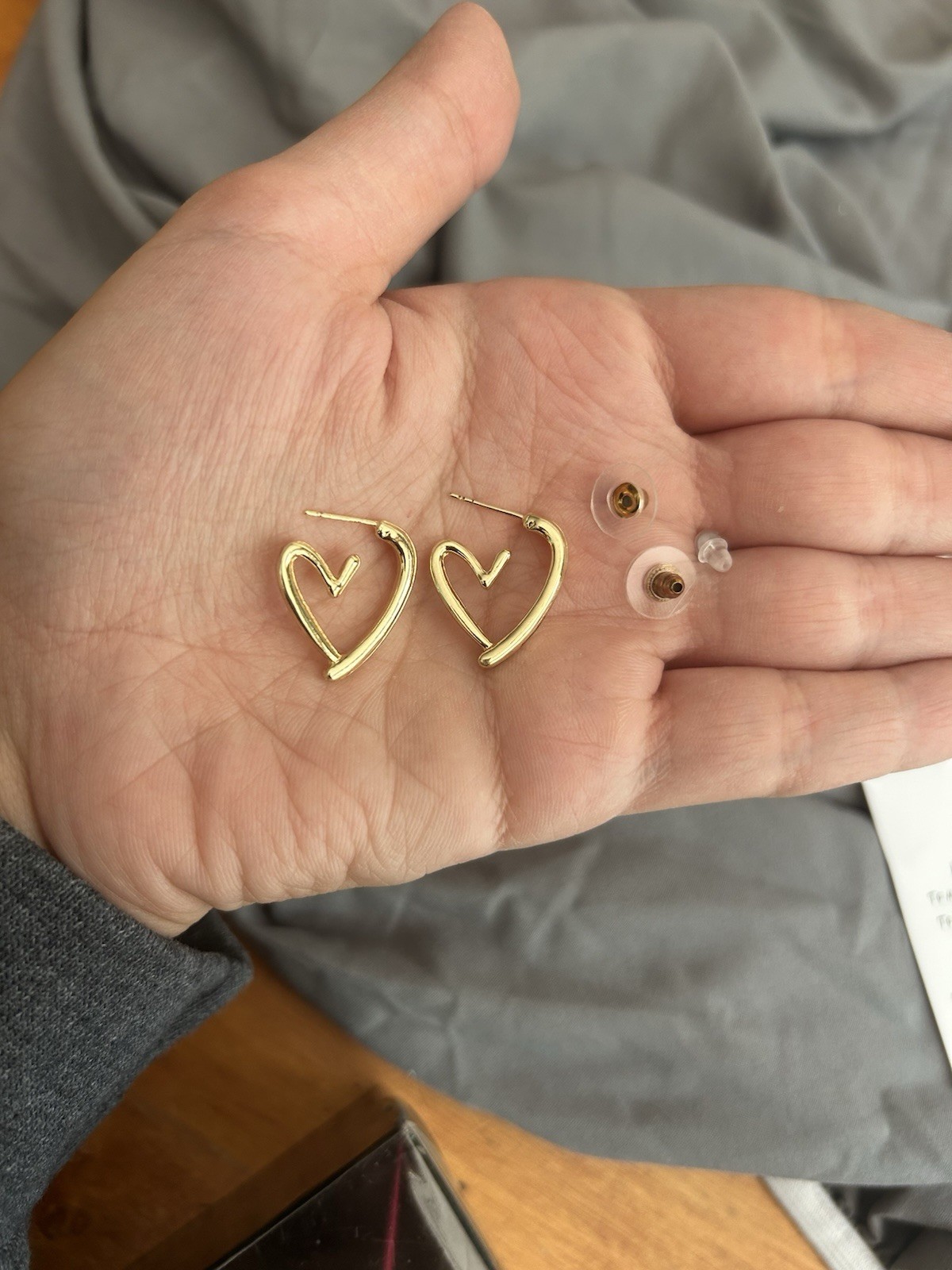 Jewelry Lot – Hearts, Bows And Books – Earrings And Necklace – Gold, Pink, Black