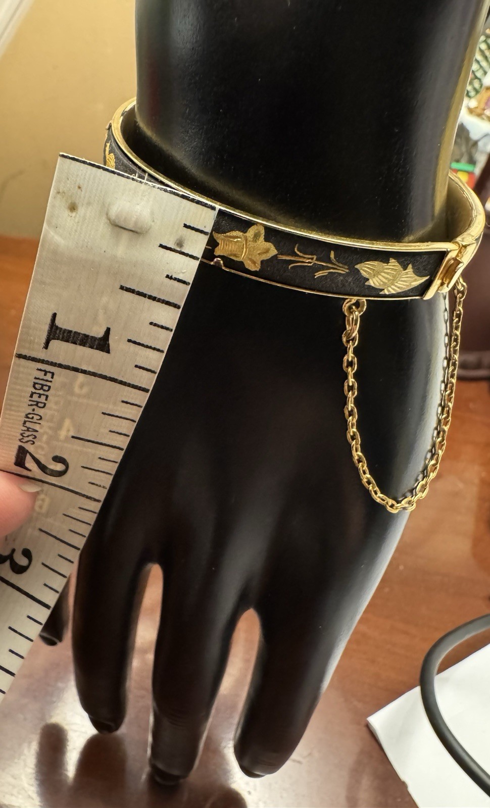 Vintage Damascene Bracelet 6 to 6-1/2”