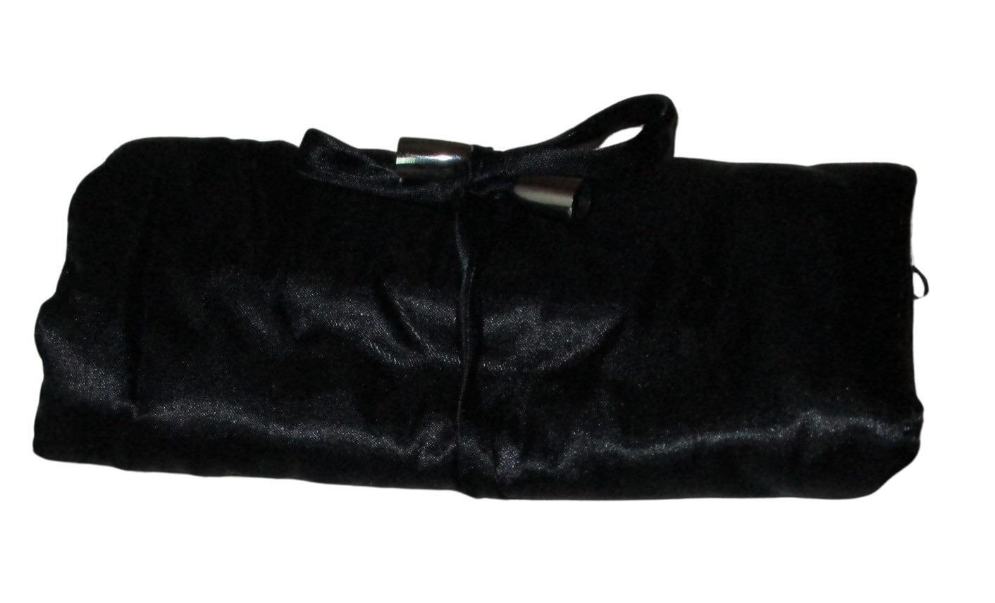 Jewelry Roll,Travel Jewelry Roll Bag, Black