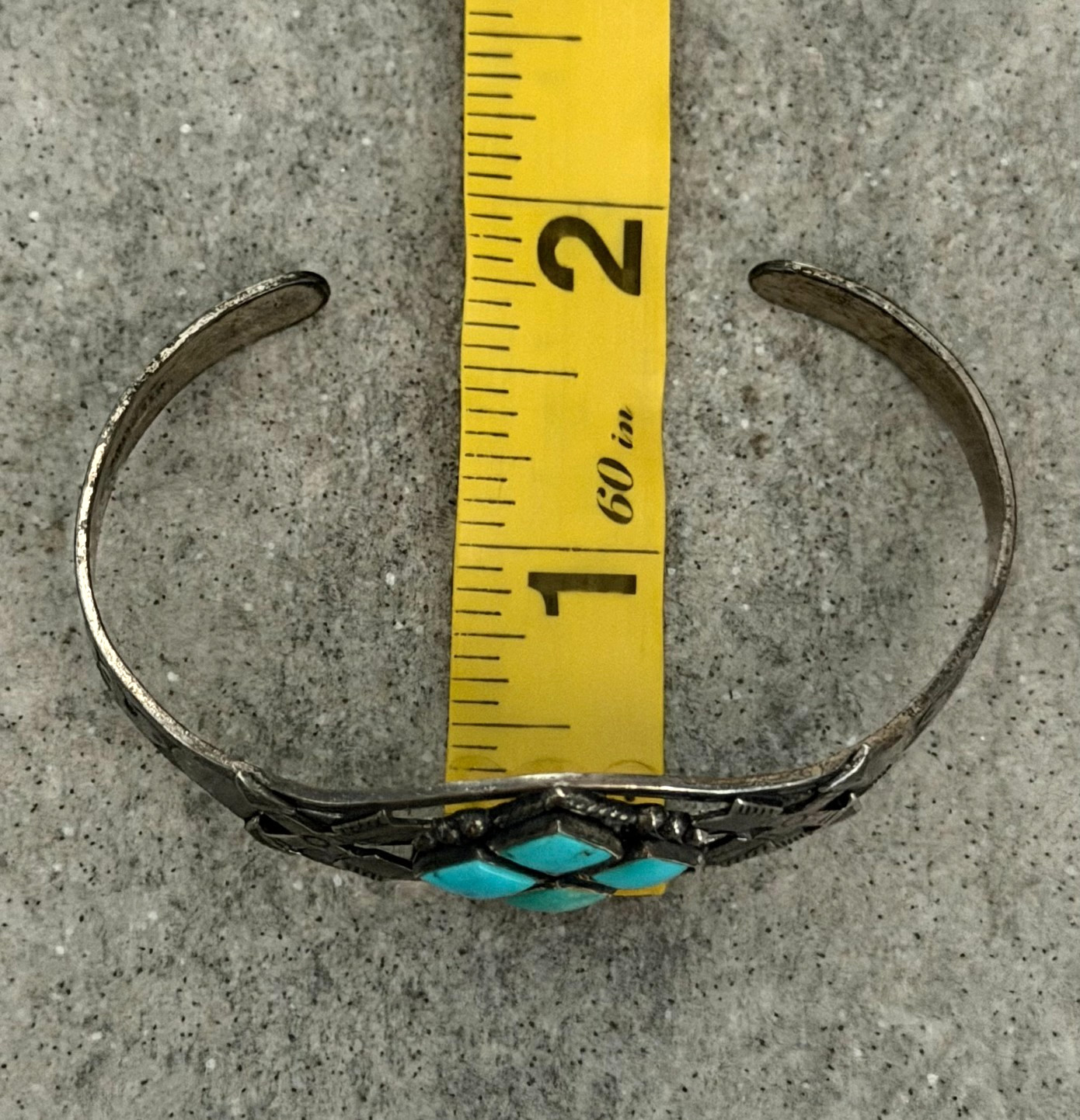 RARE Vintage FRED HARVEY era Navajo CROSSED ARROW Turquoise Sterling Bracelet