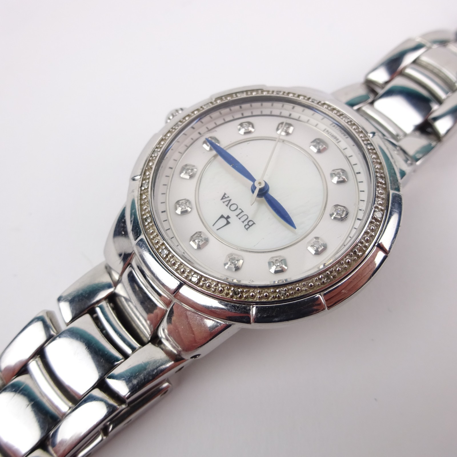 Bulova 96R174 Rosedale Watch Women’s Diamond Mother of Pearl Dial Ladies