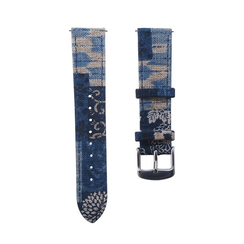 18 20mm 22mm Japanese Vintage Indigo Boro Quick Release Watch Strap Watchbands