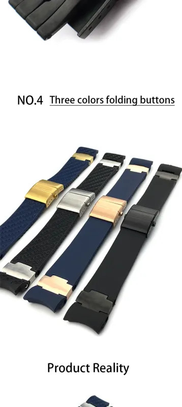 22 25mm Silicone Watch Band Strap For Ulysse Nardin DIVER 263 Bracelet