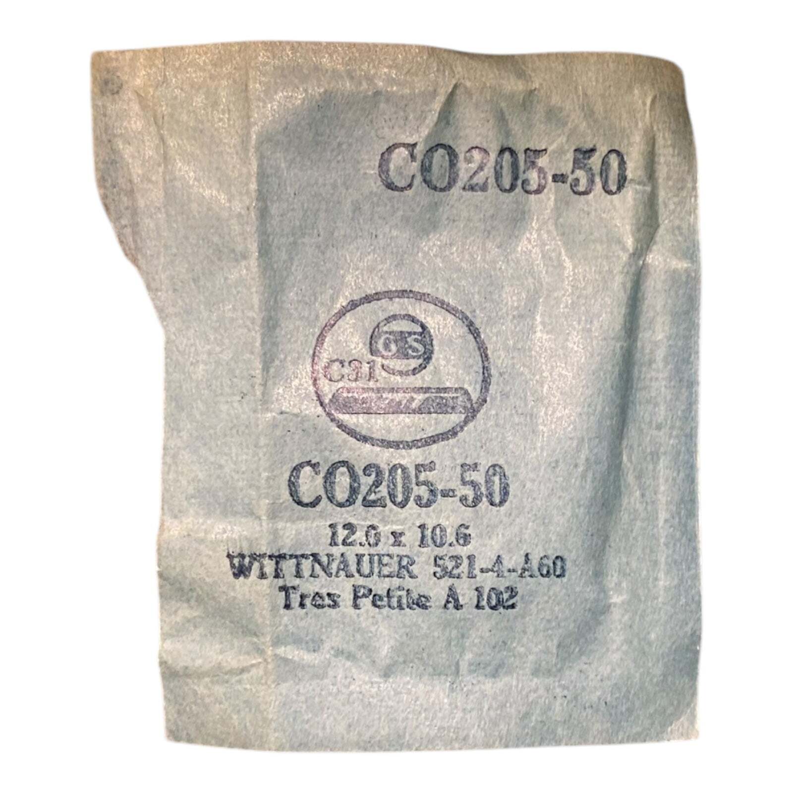 Germanow-Simon Mach (GS) CO205-50 Watch Crystal 12.0×10.6 NOS Part Wittnauer