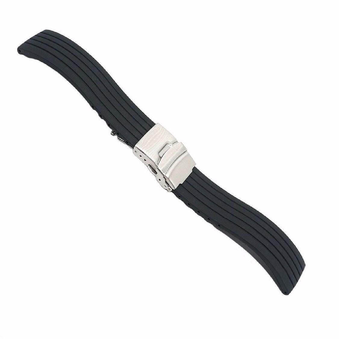 Steel & Silicone Replacement Watch Band Strap Seiko SRPE57 4R36-08L0 SRPE57K1 J1