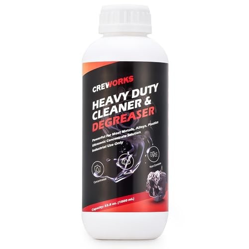 Ultrasonic Cleaner Solution for Carburetors and Engine Parts, 34 fl oz