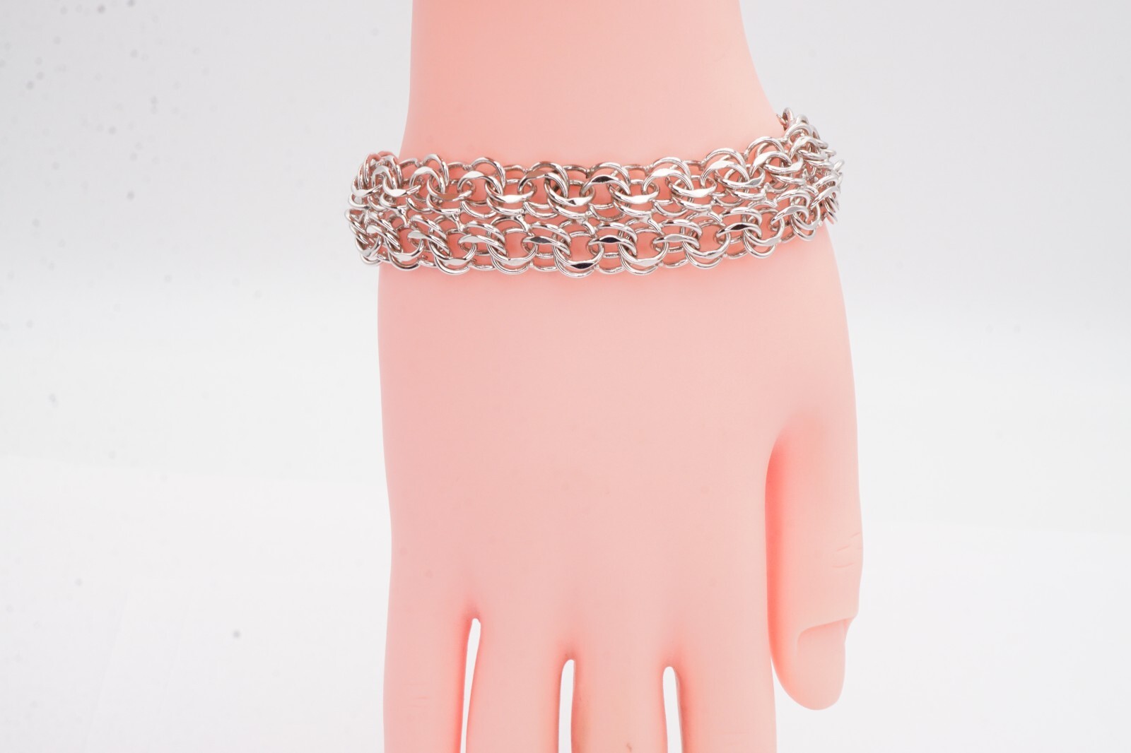 Vintage Sterling Silver 925 Charm Bracelet 7.25″ JB