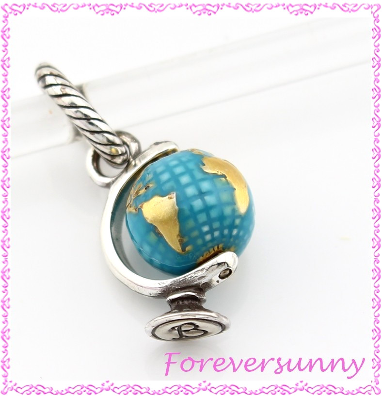 Brighton Globe World Map Charm
