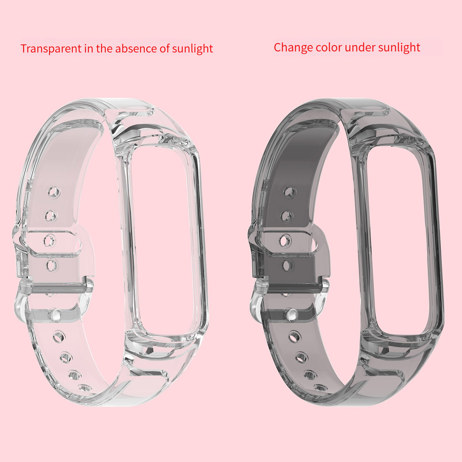 For Samsung Galaxy Fit2 Replacement Watch Strap Light Change Color Wristband