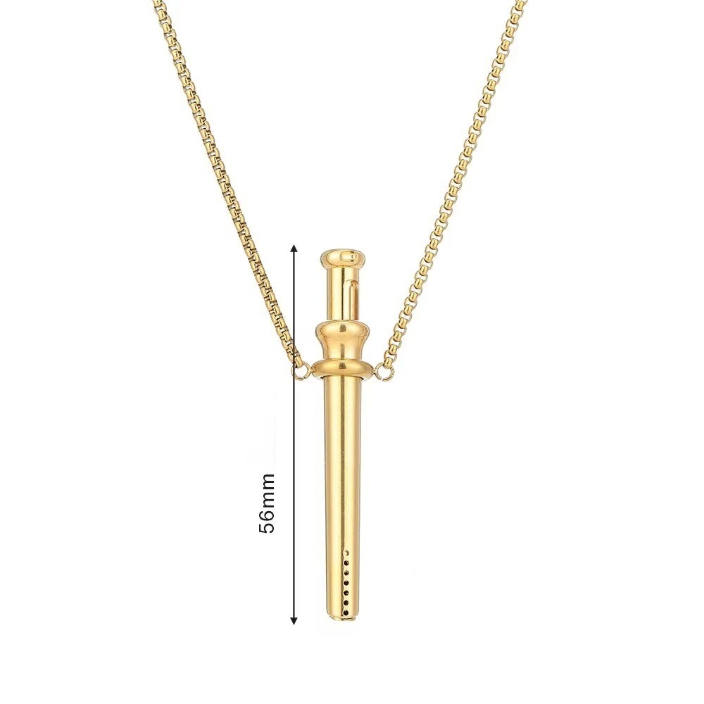 Incognito Clone Bump Snuff Straw Necklace In Rose Gold Large New
