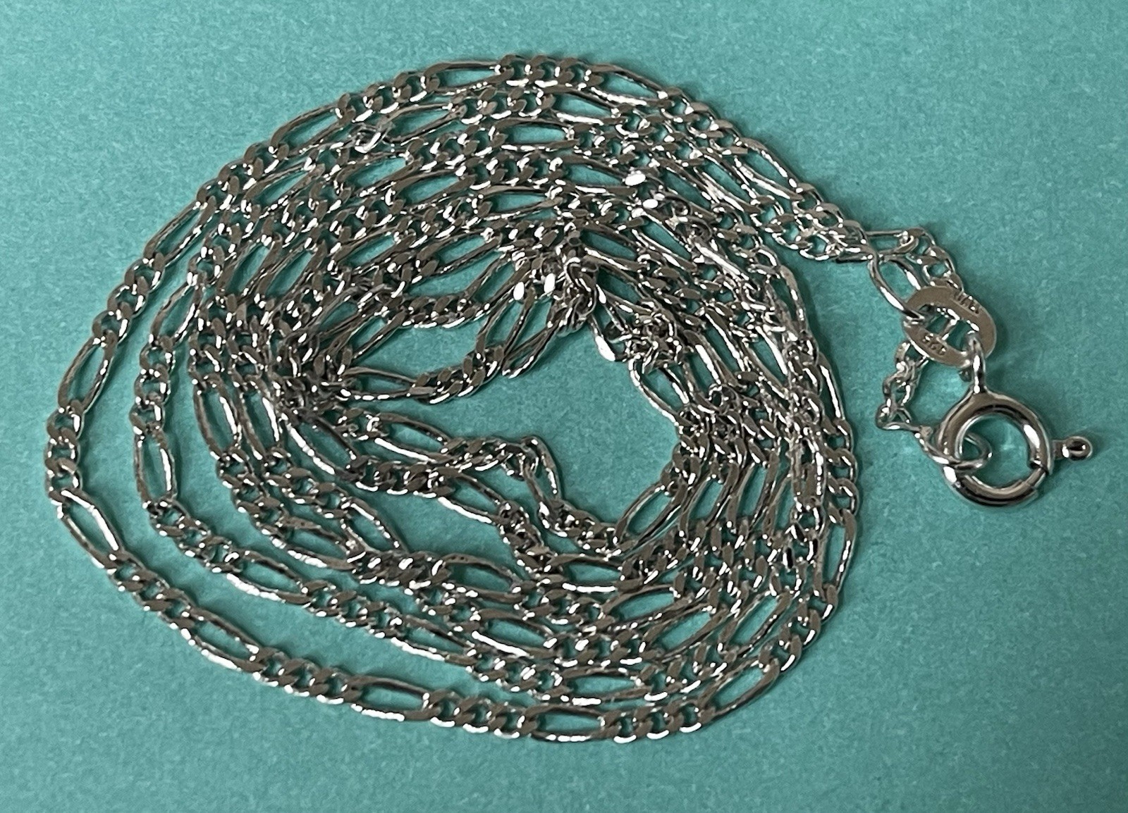 24” 1.8mm Sterling Silver .925 Figuro Chain Necklace 3.8 Grams