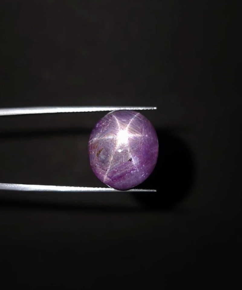 Natural 28.40 ct Star Sapphire Purple Oval untreated loose gemstone Cabochon