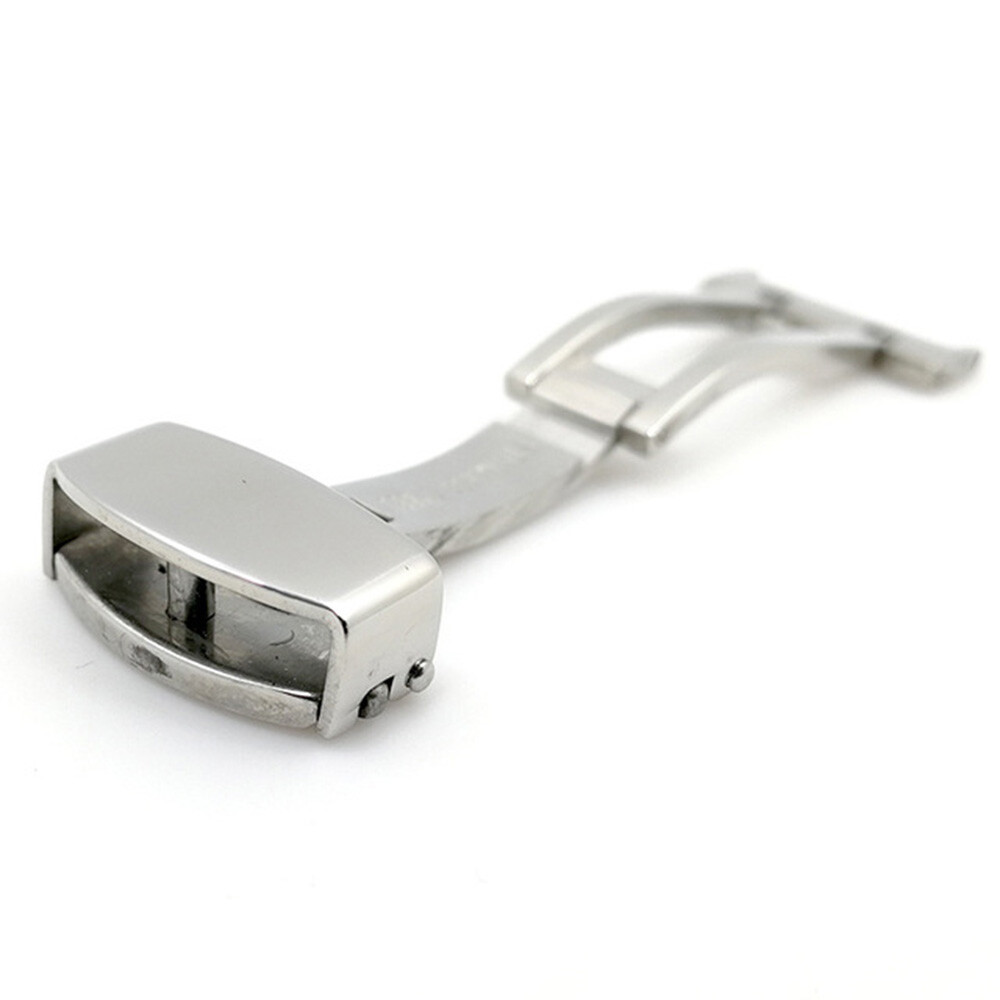 Stainless Steel Flip Lock Butterfly Deployment Clasp Watch Deployant Buckle