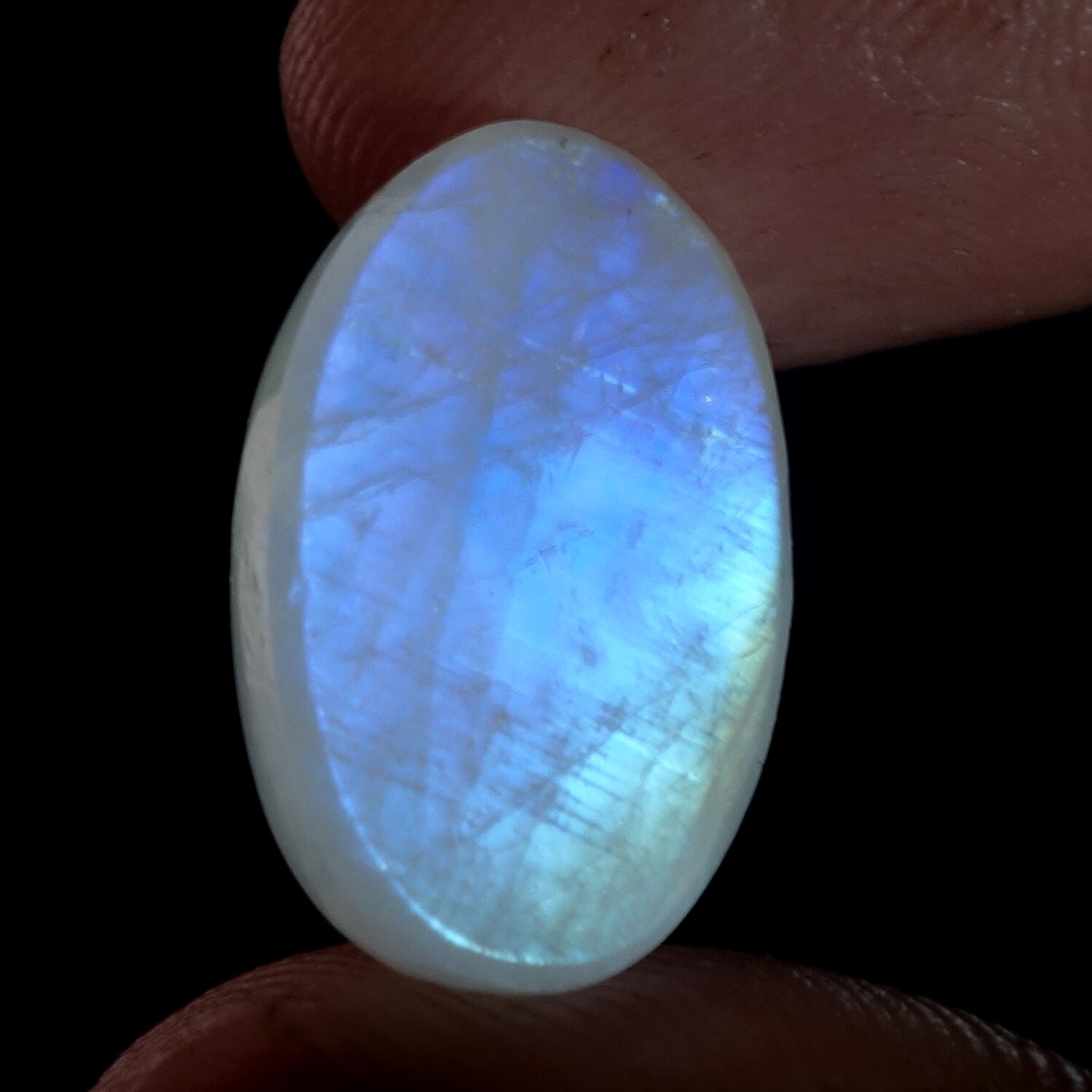 13.90 Cts 100%Natural A1 Quality Blue Moonstone Pendant Making Oval Cab 12X19 MM