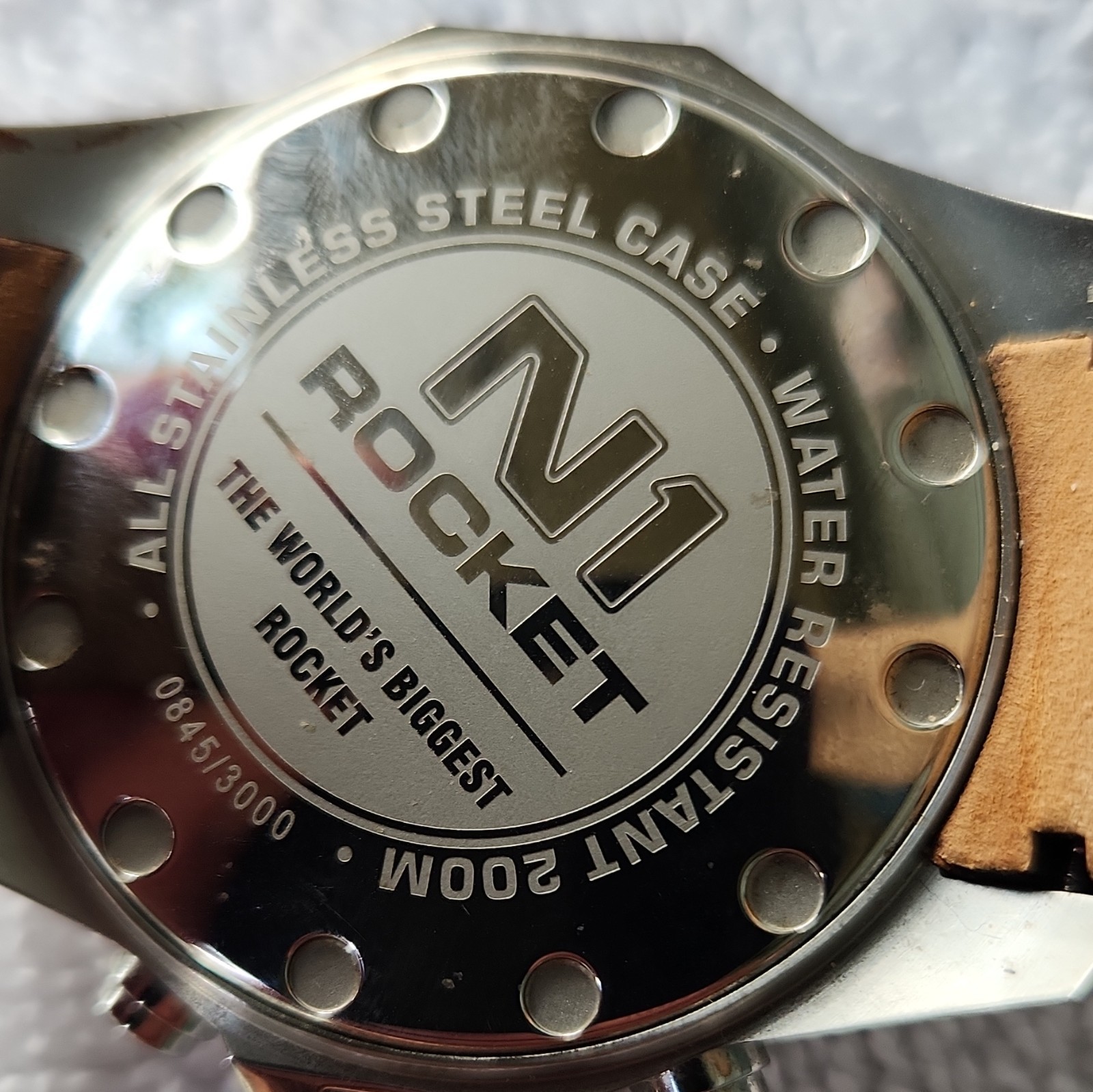 Vostok-Europe N1 Rocket Men’s Quartz Chronograph Date 200m 46mm Leather