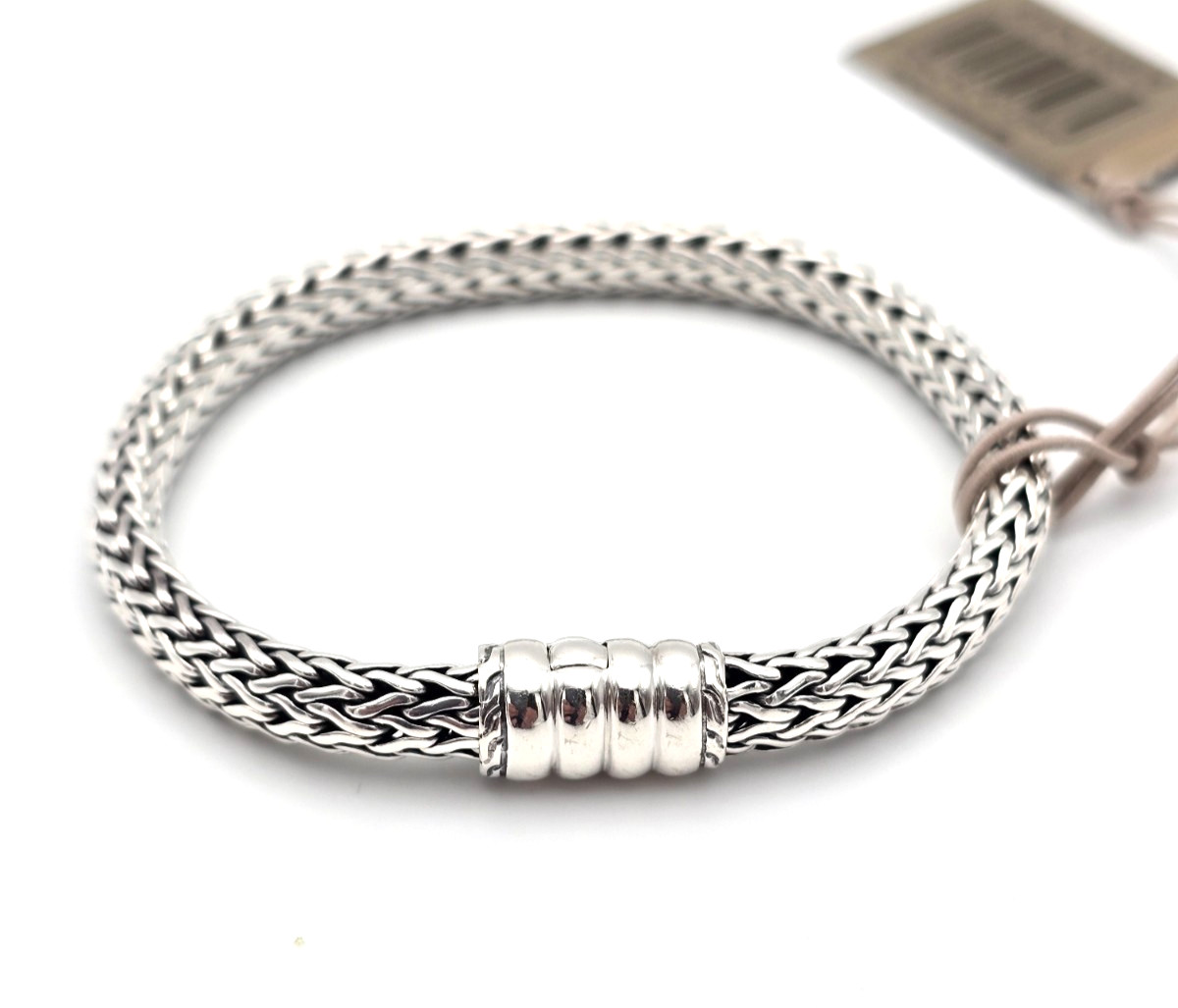 NWT Designer John Hardy Sterling Silver 925 Classic Woven Bracelet Size S — 7″